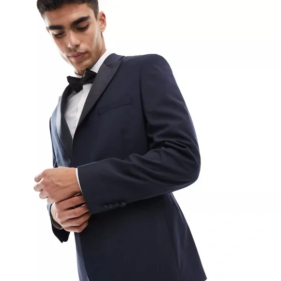 ASOS NAVY TUXEDO 42R - Picture 1 of 6